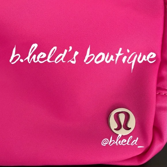 lululemon Everywhere Belt Bag Sonic Pink (Barbie Pink Hot Pink) 1L Brand New NWT